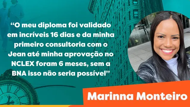 Depoimento de Marinna Monteiro sobre o processo com a BNA