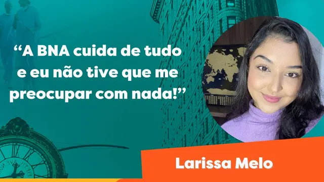 Depoimento de Larissa Melo, enfermeira orientada pela BNA