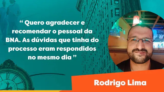 Depoimento de Rodrigo Lima sobre o processo com a BNA