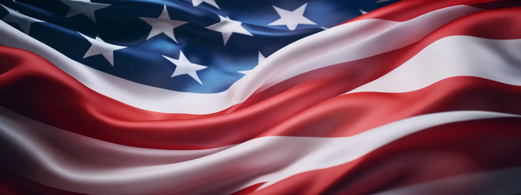 Tecido da bandeira dos Estados Unidos tremulando em close