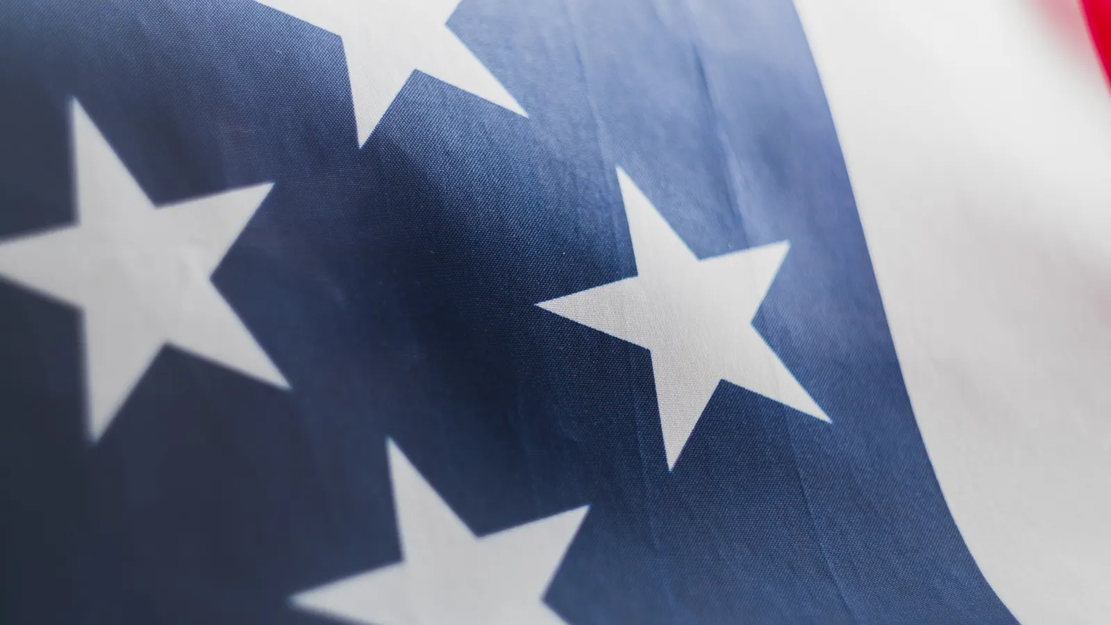 Estrelas da bandeira dos Estados Unidos em close